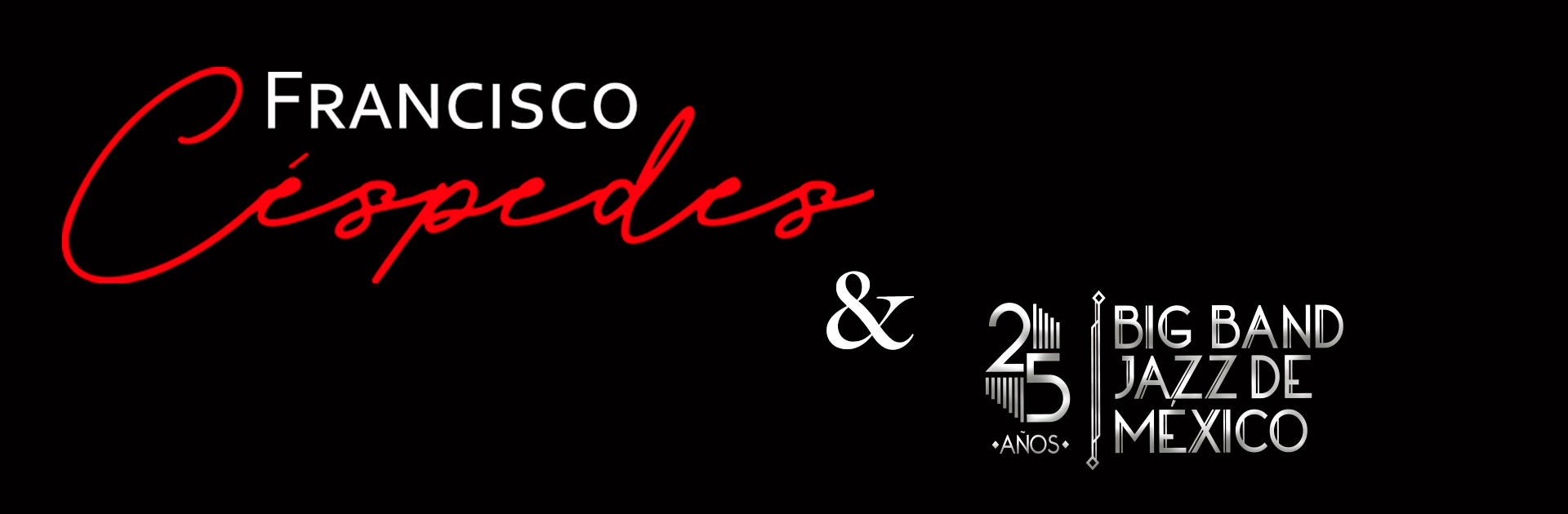 Francisco Céspedes con la Big Band Jazz de México